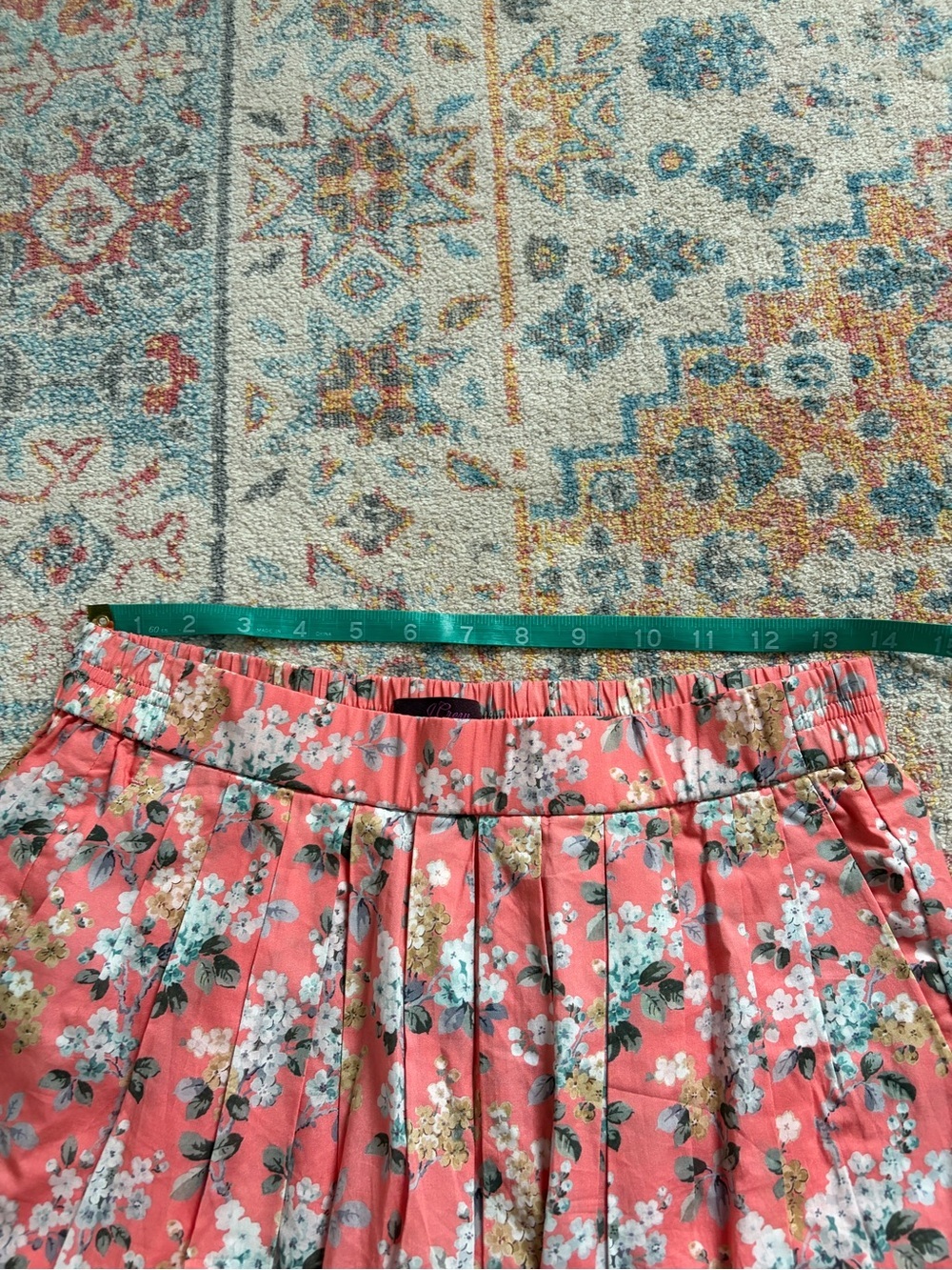 Jcrew Liberty pink floral cotton midi skirt - Picture 3 of 7